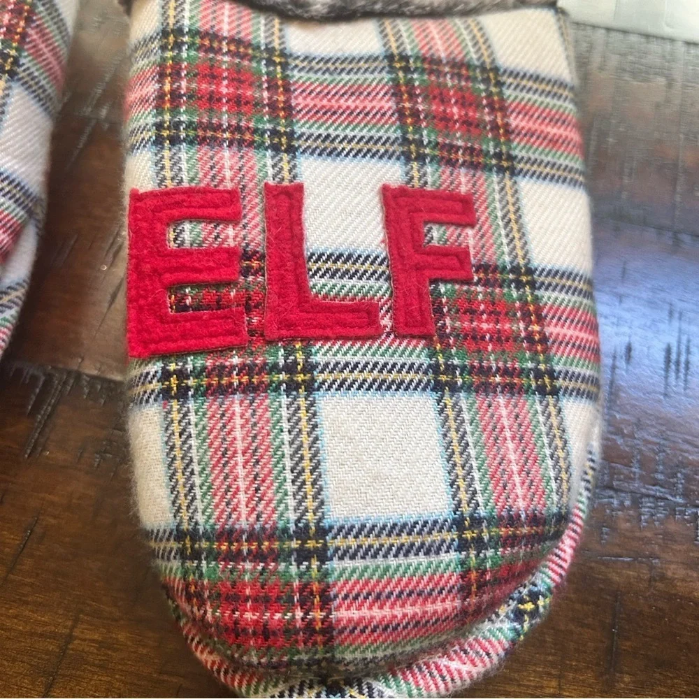 Wondershop Plaid Papa Elf Slippers